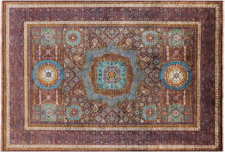 Geometric Mamluk Handmade Wool Rug - Manhattan Rugs