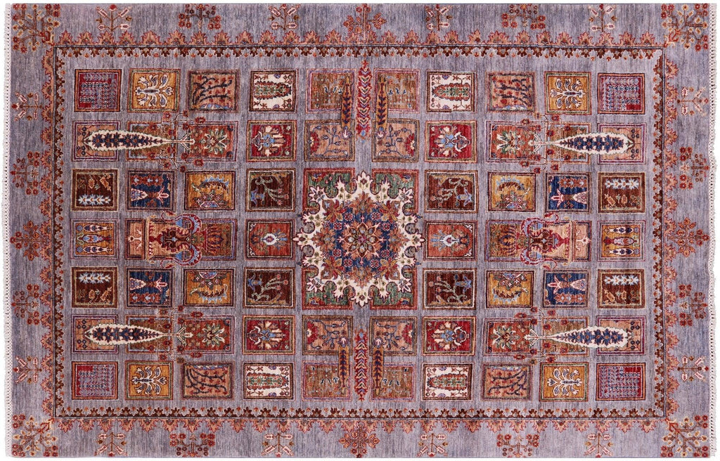 Persian Garden Design Hand-Knotted Wool Rug - Manhattan Rugs