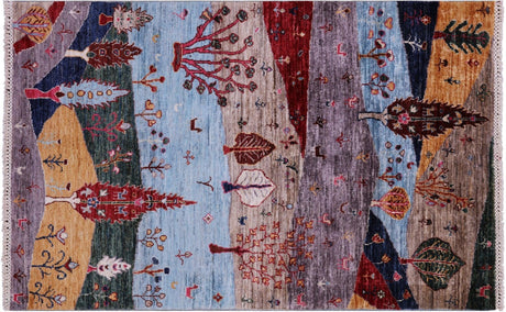 Persian Gabbeh Tribal Handmade Wool Rug - Manhattan Rugs