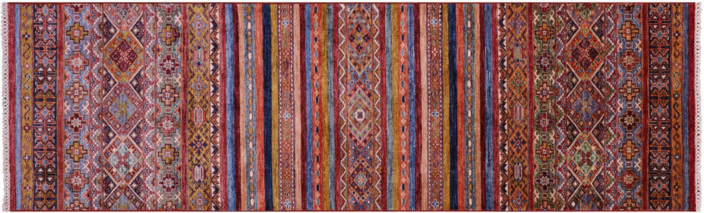 Runner Super Kazak Khorjin Hand-Knotted Wool Rug - Manhattan Rugs