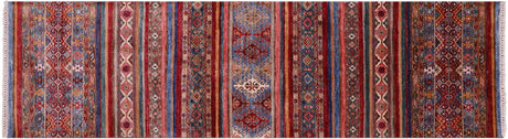 Khorjin Super Kazak Handmade Wool Runner Rug - Manhattan Rugs