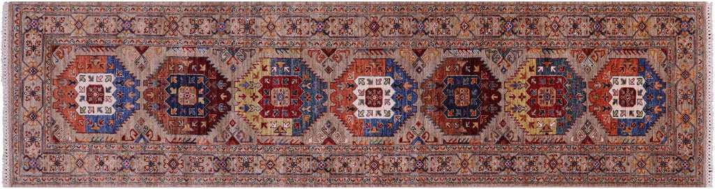 Runner Hand-Knotted Fine Turkmen Wool Rug - Manhattan Rugs