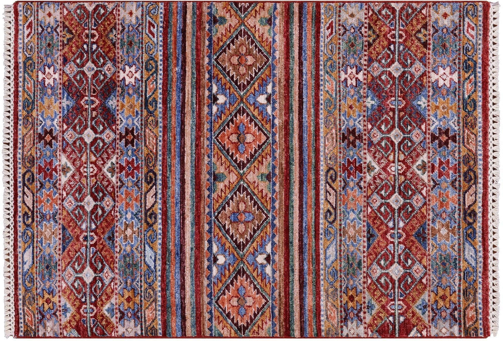 Super Kazak Khorjin Hand Knotted Rug - Manhattan Rugs