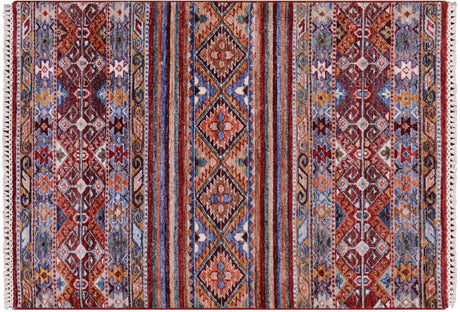 Super Kazak Khorjin Hand Knotted Rug - Manhattan Rugs