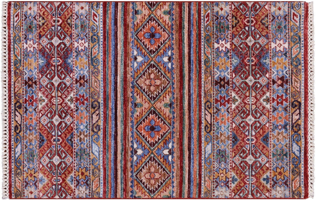 Khorjin Super Kazak Hand-Knotted Wool Rug - Manhattan Rugs