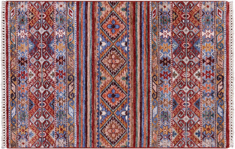 Khorjin Super Kazak Hand-Knotted Wool Rug - Manhattan Rugs