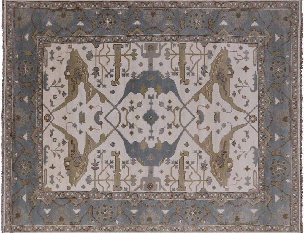 Oushak Hand Knotted Wool Area Rug - Manhattan Rugs