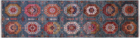 Runner Handmade Fine Turkmen Wool Rug - Manhattan Rugs