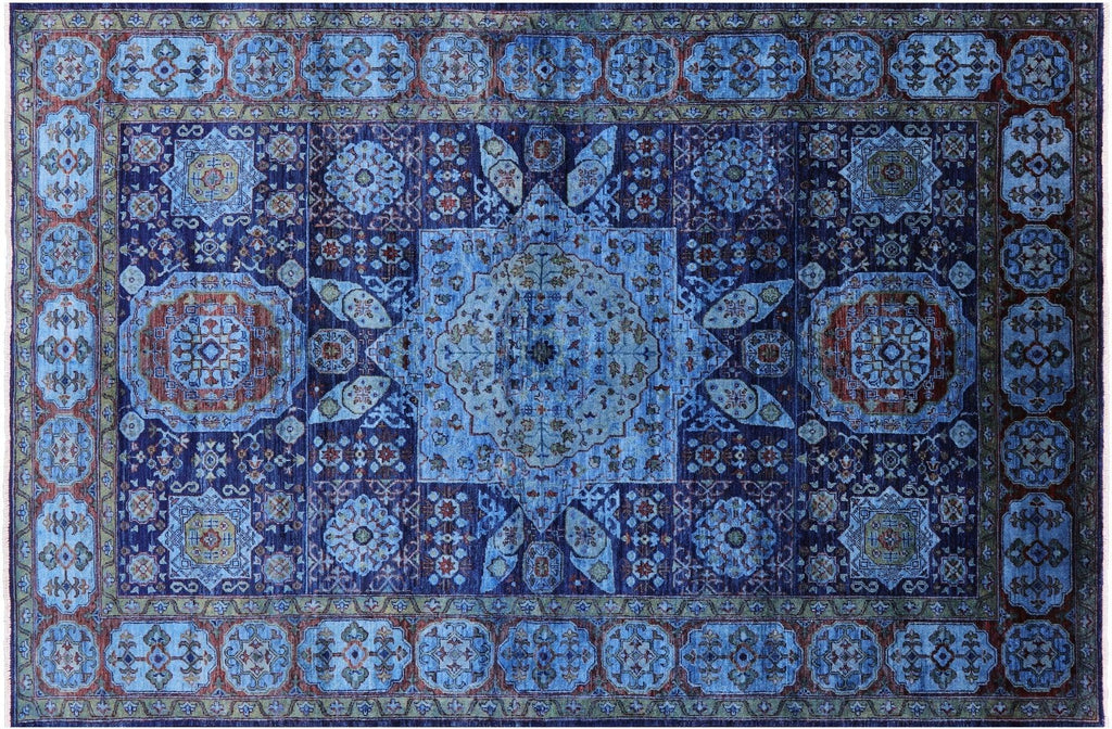 Handmade Geometric Mamluk Wool Rug - Manhattan Rugs