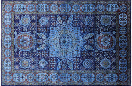 Handmade Geometric Mamluk Wool Rug - Manhattan Rugs