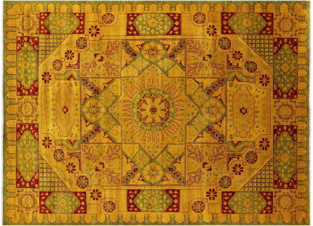 Hand Knotted Geometric Mamluk Wool Rug - Manhattan Rugs