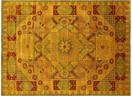 Hand Knotted Geometric Mamluk Wool Rug - Manhattan Rugs