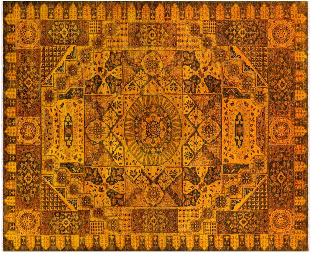 Geometric Mamluk Hand Knotted Wool Rug - Manhattan Rugs