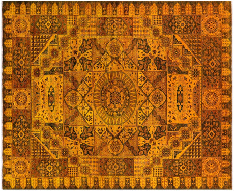 Geometric Mamluk Hand Knotted Wool Rug - Manhattan Rugs