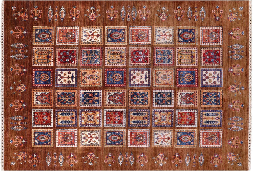 Handmade Garden Design Persian Wool Rug - Manhattan Rugs