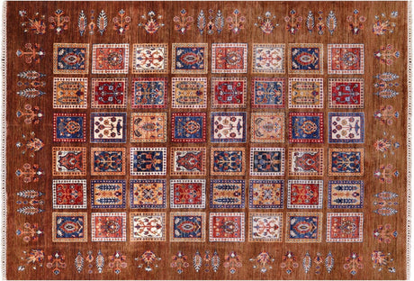 Handmade Garden Design Persian Wool Rug - Manhattan Rugs