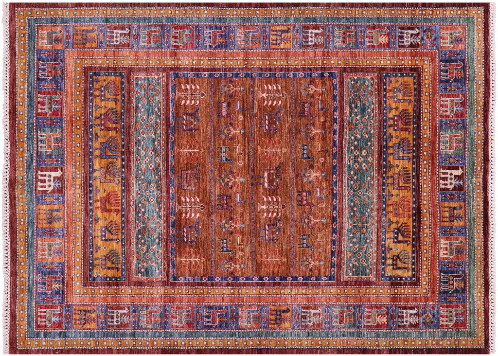 Persian Gabbeh Tribal Hand Knotted Wool Rug - Manhattan Rugs