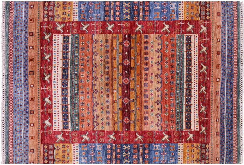 Tribal Persian Gabbeh Handmade Wool Rug - Manhattan Rugs