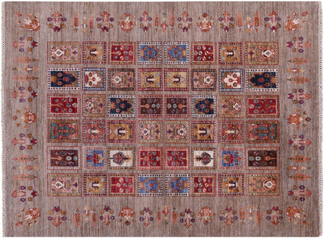 Handmade Garden Design Persian Wool Rug - Manhattan Rugs