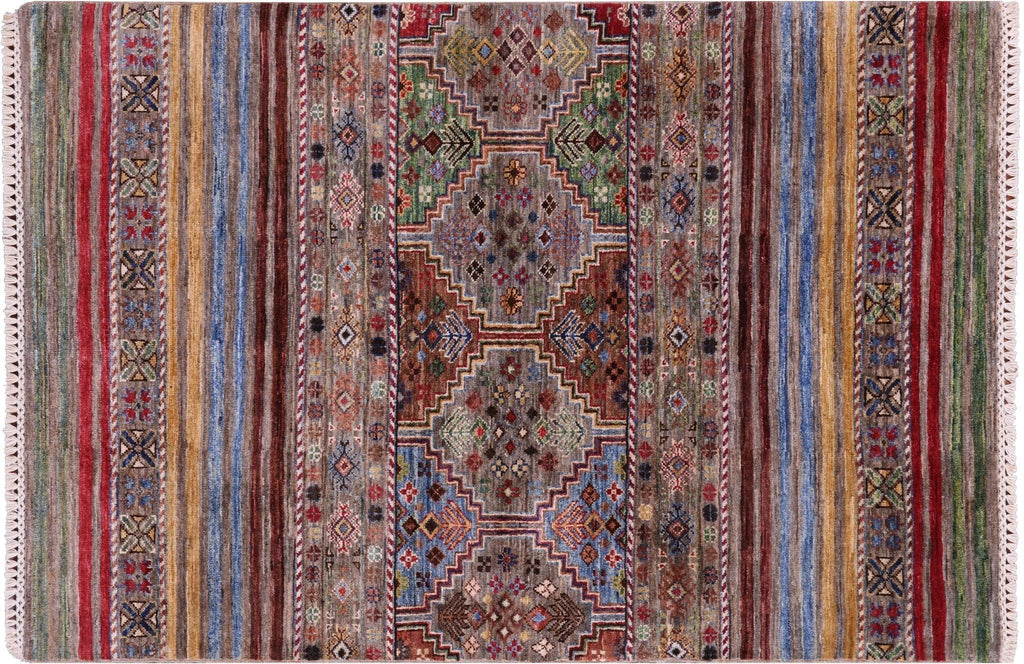 Super Kazak Khorjin Handmade Wool Rug - Manhattan Rugs