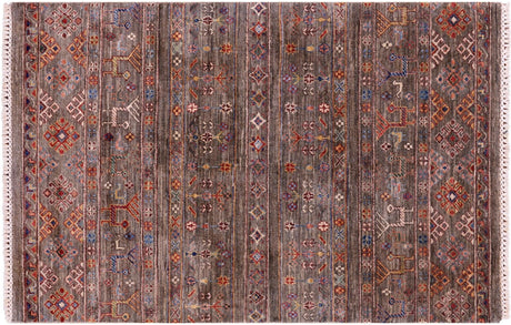 Handmade Tribal Persian Gabbeh Wool Rug - Manhattan Rugs