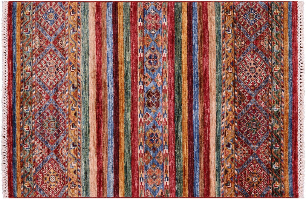 Super Kazak Khorjin Hand Knotted Wool Rug - Manhattan Rugs