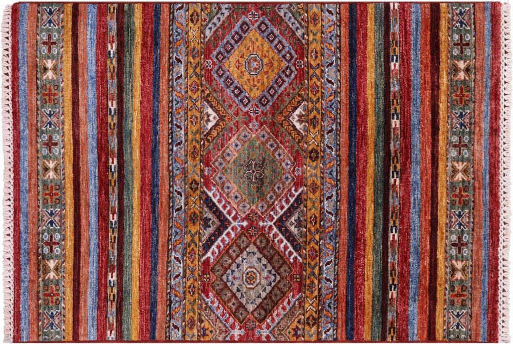 Handmade Super Kazak Khorjin Wool Rug - Manhattan Rugs