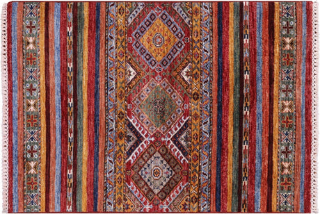 Handmade Super Kazak Khorjin Wool Rug - Manhattan Rugs