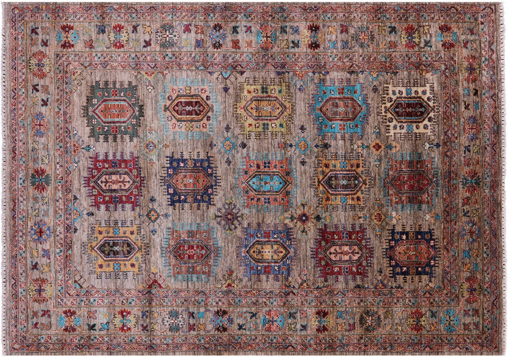 Fine Turkmen Ersari Hand-Knotted Wool Rug - Manhattan Rugs