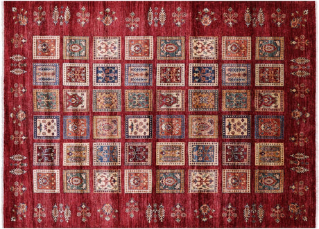 Persian Garden Design Hand-Knotted Wool Rug - Manhattan Rugs