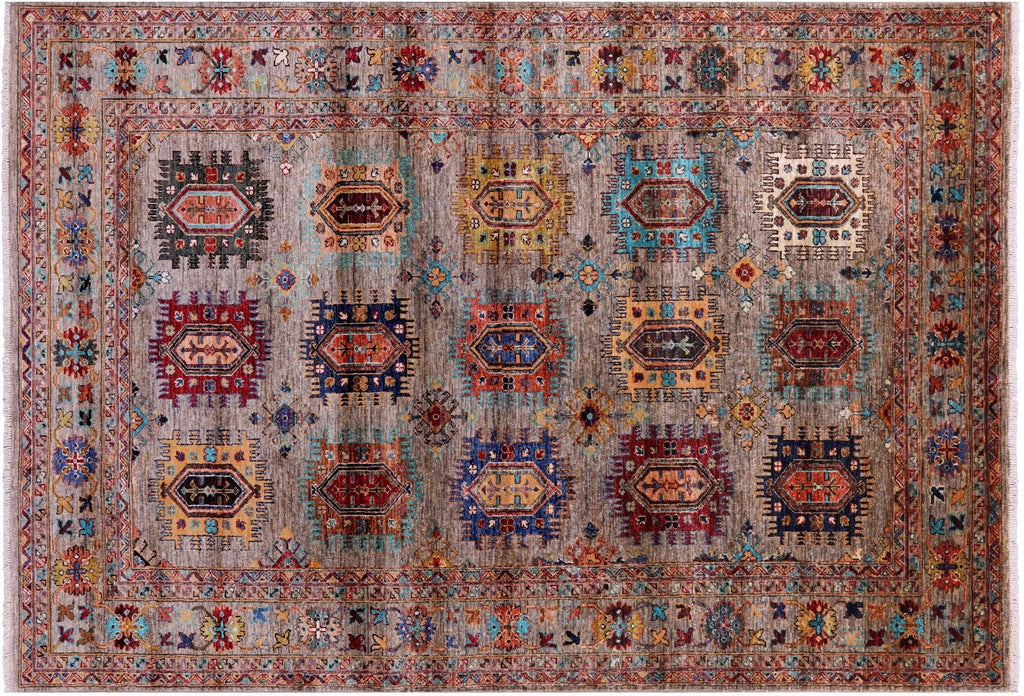 Handmade Fine Turkmen Ersari Wool Rug - Manhattan Rugs