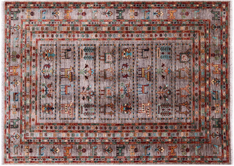 Persian Gabbeh Tribal Handmade Wool Rug - Manhattan Rugs