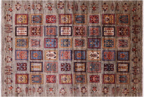 Hand-Knotted Garden Design Persian Wool Rug - Manhattan Rugs