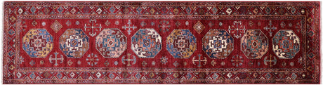 Super Turkmen Ersari Handmade Wool Runner Rug - Manhattan Rugs
