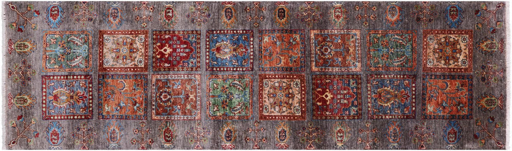 Persian Garden Design Handmade Wool Runner Rug - Manhattan Rugs