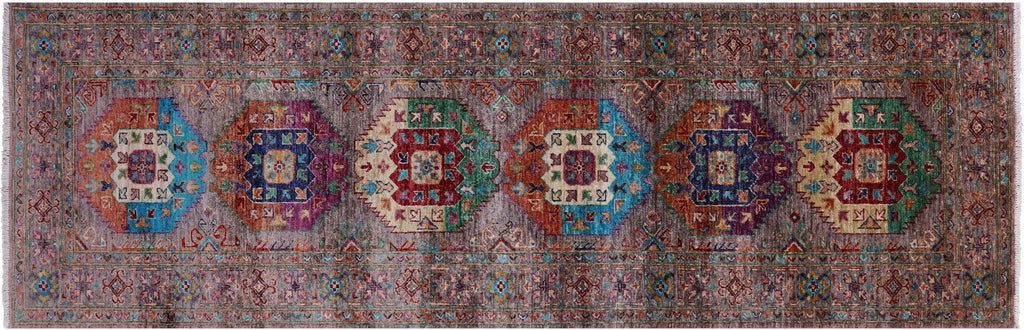 Runner Fine Turkmen Hand-Knotted Wool Rug - Manhattan Rugs