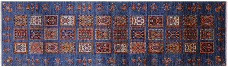 Handmade Persian Garden Design Runner Rug - Manhattan Rugs