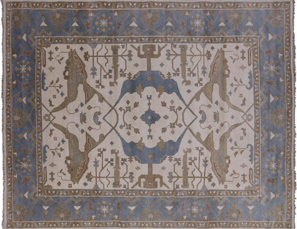 Oushak Hand Knotted Area Rug - Manhattan Rugs