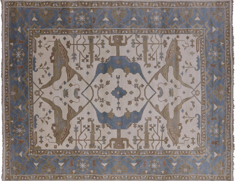 Oushak Hand Knotted Area Rug - Manhattan Rugs