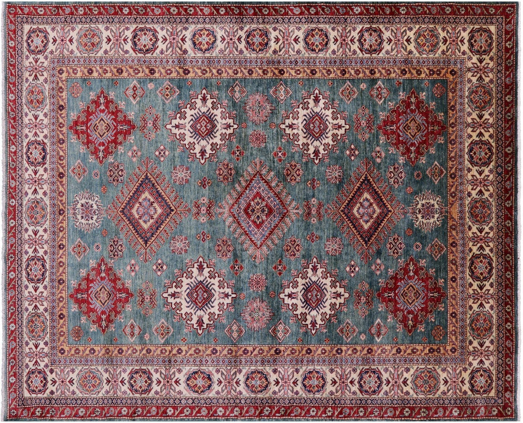 Super Kazak Geometric Handmade Wool Rug - Manhattan Rugs