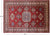 Red Super Kazak Geometric Handmade Wool Rug 8' 10" X 12' 7" - Q14528