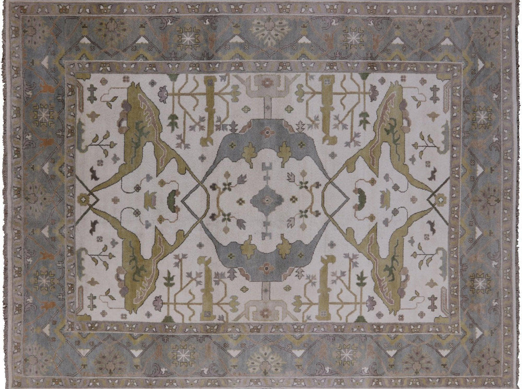 Oushak Hand Knotted Wool Area Rug - Manhattan Rugs
