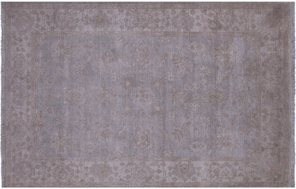 Turkish Oushak Washed Out Hand-Knotted Wool Rug 4' 1" X 6' 3" - Q14568