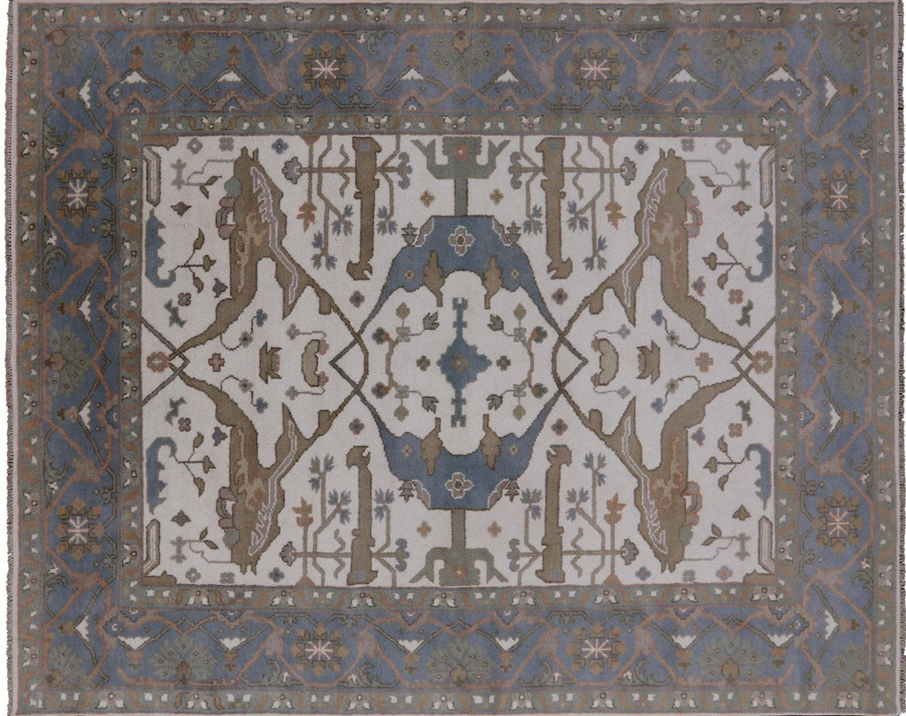 Turkish Oushak Handmade Wool Rug - Manhattan Rugs