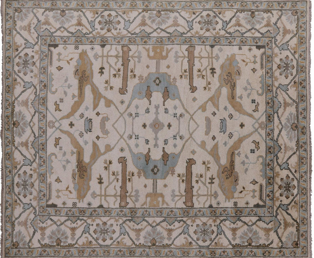 Hand Knotted Oushak Area Rug - Manhattan Rugs