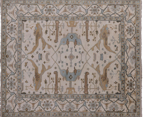 Hand Knotted Oushak Area Rug - Manhattan Rugs