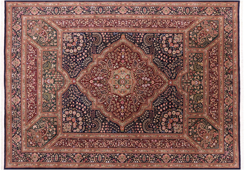 Persian Tabriz Hand-Knotted Wool Rug - Manhattan Rugs