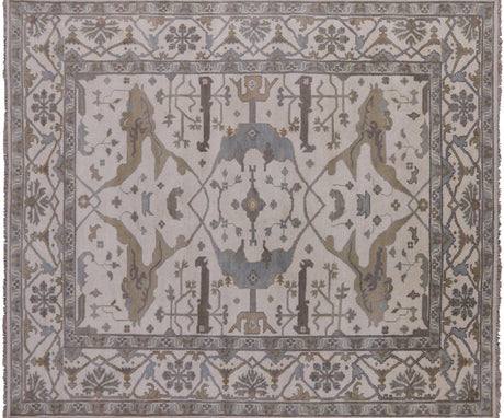 Hand Knotted Oushak Area Rug - Manhattan Rugs
