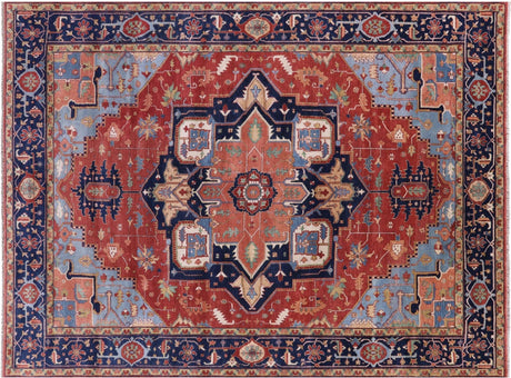 Hand Knotted Persian Fine Serapi Wool Rug - Manhattan Rugs
