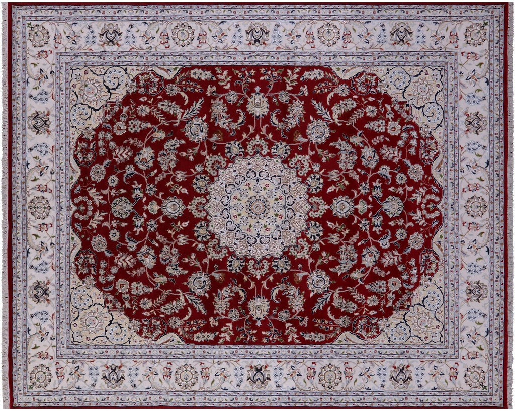 Wool & Silk Persian Nain Hand Knotted Rug - Manhattan Rugs